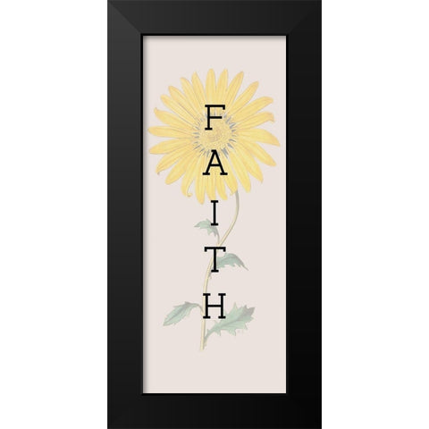 Faith Black Modern Wood Framed Art Print by Jill, Susan