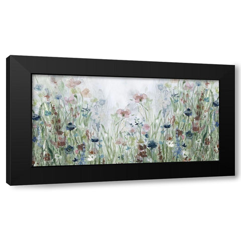 Wildflower Black Modern Wood Framed Art Print with Double Matting by Robinson, Carol