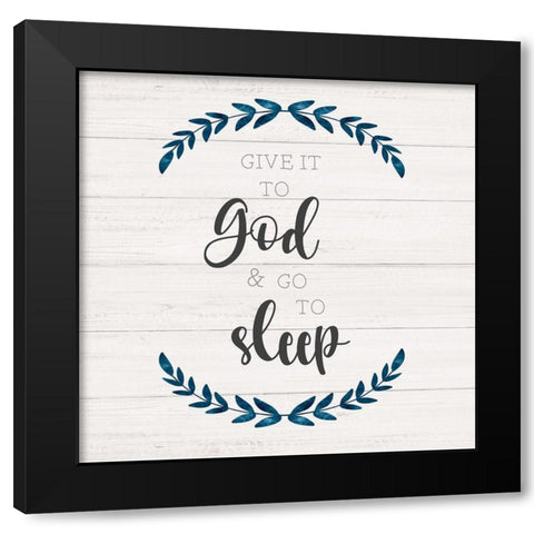 Go to Sleep Black Modern Wood Framed Art Print with Double Matting by Carpentieri, Natalie