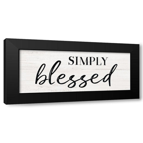 Simply Black Modern Wood Framed Art Print with Double Matting by Carpentieri, Natalie