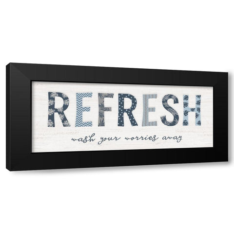 Refresh Black Modern Wood Framed Art Print by Carpentieri, Natalie