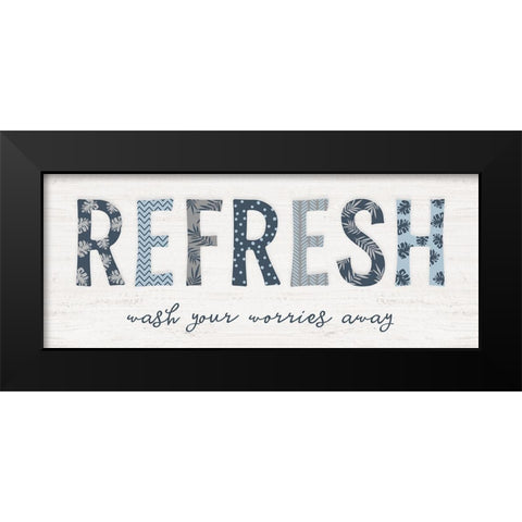 Refresh Black Modern Wood Framed Art Print by Carpentieri, Natalie