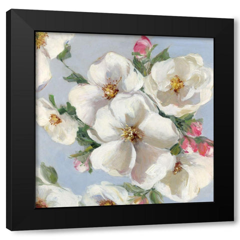 Spring Blossoms Blue Sky I Black Modern Wood Framed Art Print by Swatland, Sally