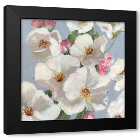 Spring Blossoms Blue Sky II Black Modern Wood Framed Art Print with Double Matting by Swatland, Sally