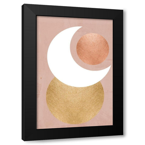 Lunar Mystic Black Modern Wood Framed Art Print by Santiago, Daniela