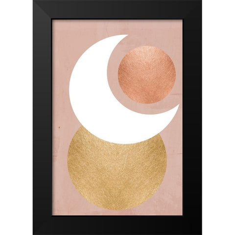 Lunar Mystic Black Modern Wood Framed Art Print by Santiago, Daniela