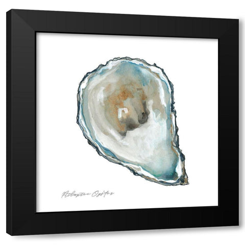 Atlantic Oyster Black Modern Wood Framed Art Print by Robinson, Carol