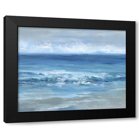 Ocean Beauty Black Modern Wood Framed Art Print with Double Matting by Nan