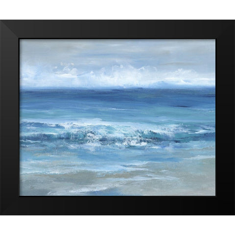 Ocean Beauty Black Modern Wood Framed Art Print by Nan