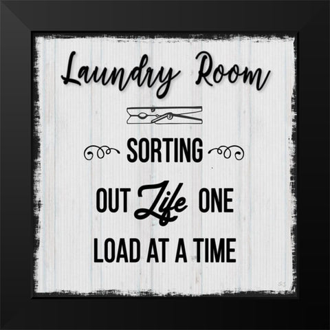 Sorting Out Life Black Modern Wood Framed Art Print by Jill, Susan
