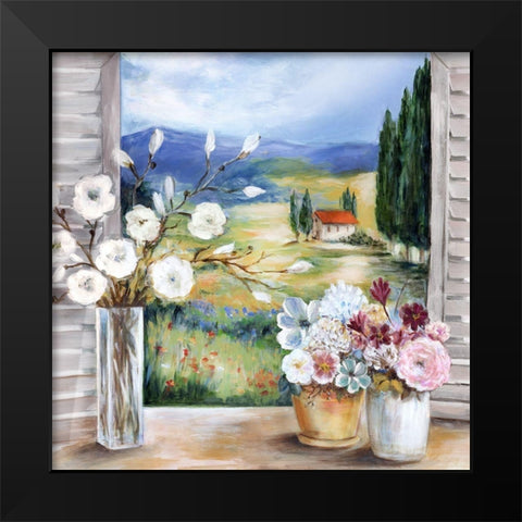 Afternoon in Tuscany Black Modern Wood Framed Art Print by Dunlap, Marilyn