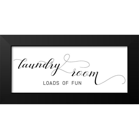 Loads of Fun Black Modern Wood Framed Art Print by Murray, Amanda