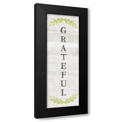 Grateful Black Modern Wood Framed Art Print by Carpentieri, Natalie