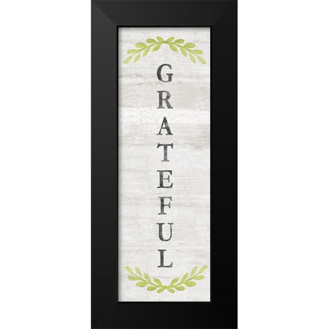 Grateful Black Modern Wood Framed Art Print by Carpentieri, Natalie
