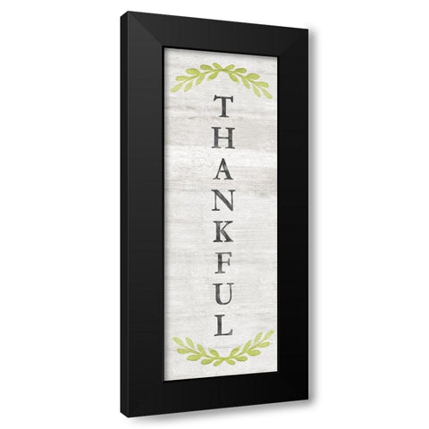 Thankful Black Modern Wood Framed Art Print by Carpentieri, Natalie