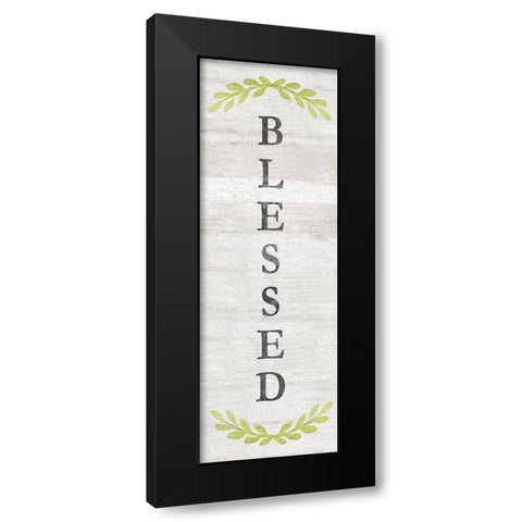 Blessed Black Modern Wood Framed Art Print with Double Matting by Carpentieri, Natalie