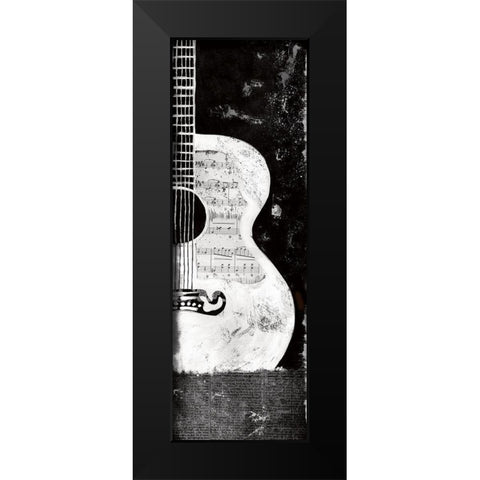 Accoustic Evening Black Modern Wood Framed Art Print by Knutsen, Conrad