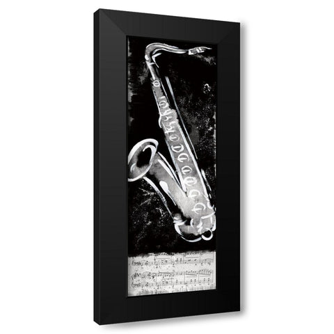 Jam Session Black Modern Wood Framed Art Print with Double Matting by Knutsen, Conrad