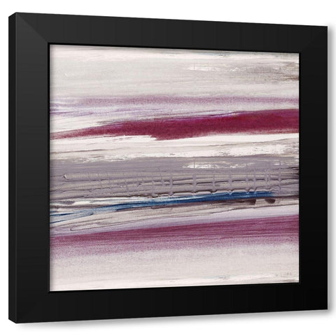 Picking Berries Black Modern Wood Framed Art Print by Jill, Susan