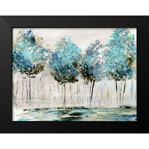 Spring Black Modern Wood Framed Art Print by Craven, Katrina