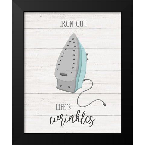 Iron Out Black Modern Wood Framed Art Print by Carpentieri, Natalie