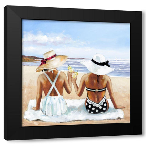 Ladies with Lemonade Black Modern Wood Framed Art Print with Double Matting by Orme, E. Anthony