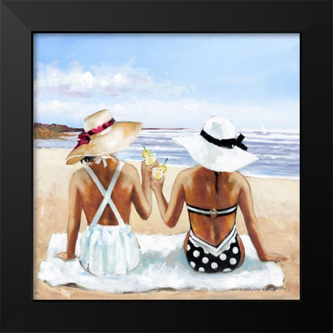 Ladies with Lemonade Black Modern Wood Framed Art Print by Orme, E. Anthony