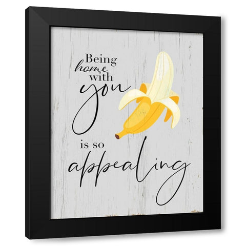 So Appealing Black Modern Wood Framed Art Print by Santiago, Daniela
