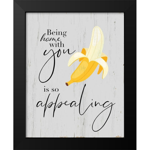So Appealing Black Modern Wood Framed Art Print by Santiago, Daniela