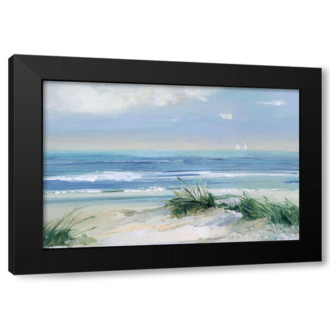 Coastal Breezes Black Modern Wood Framed Art Print with Double Matting by Swatland, Sally