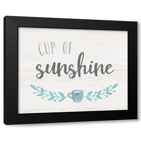 Cup of Sunshine Black Modern Wood Framed Art Print with Double Matting by Carpentieri, Natalie