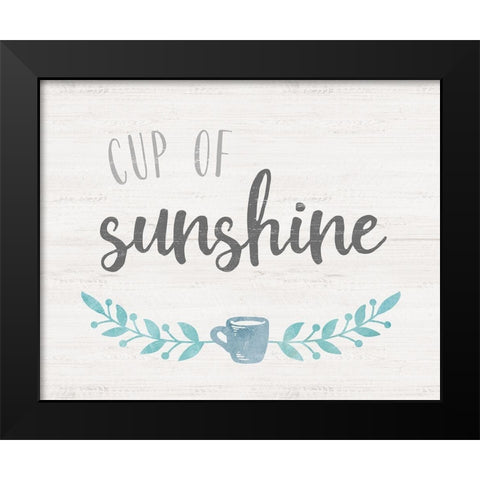 Cup of Sunshine Black Modern Wood Framed Art Print by Carpentieri, Natalie