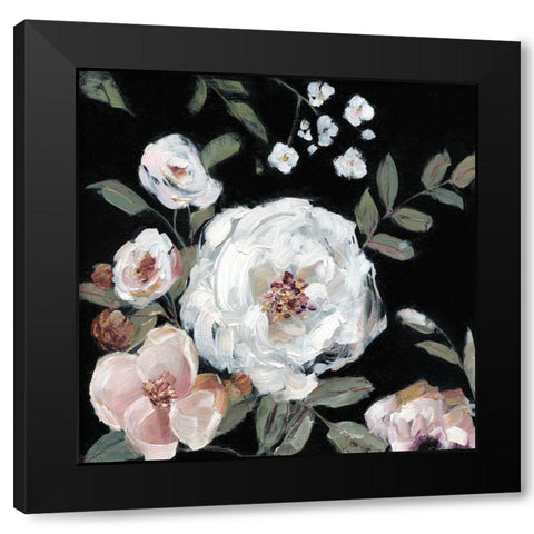 Rose Garden Romance II Black Modern Wood Framed Art Print with Double Matting by Swatland, Sally