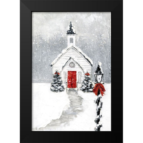 Soft Silent Night Black Modern Wood Framed Art Print by Swatland, Sally