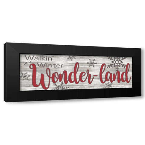 Winter Wonderland Black Modern Wood Framed Art Print by Craven, Katrina