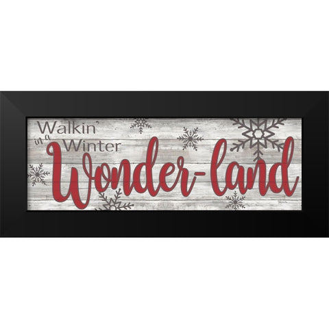 Winter Wonderland Black Modern Wood Framed Art Print by Craven, Katrina