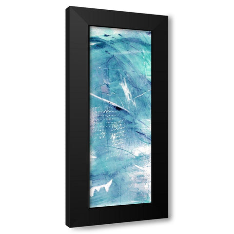 Aqua Terra I Black Modern Wood Framed Art Print with Double Matting by Jill, Susan