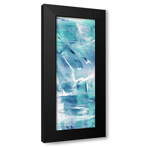 Aqua Terra II Black Modern Wood Framed Art Print with Double Matting by Jill, Susan