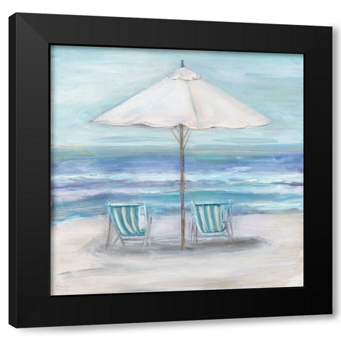 Gulf Shores II Black Modern Wood Framed Art Print with Double Matting by Dunlap, Marilyn