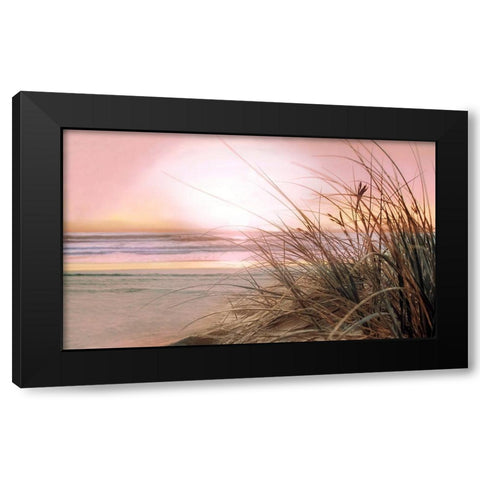 Malibu Sundown Black Modern Wood Framed Art Print with Double Matting by Calascibetta, Mike