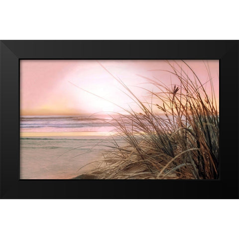 Malibu Sundown Black Modern Wood Framed Art Print by Calascibetta, Mike