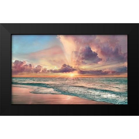 Copper Beach Black Modern Wood Framed Art Print by Calascibetta, Mike