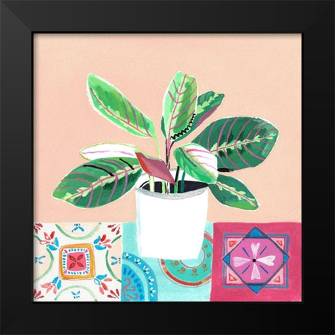 Growing Happy II Black Modern Wood Framed Art Print by Pope, Kate and Elizabeth