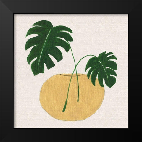 Simple Nature II Black Modern Wood Framed Art Print by Tava Studios