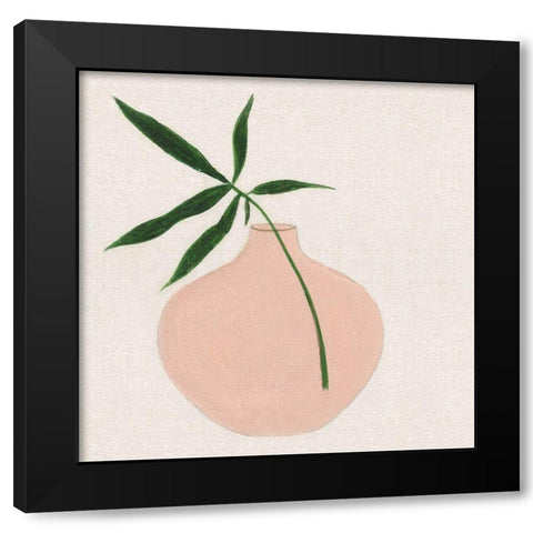 Simple Nature IV Black Modern Wood Framed Art Print with Double Matting by Tava Studios