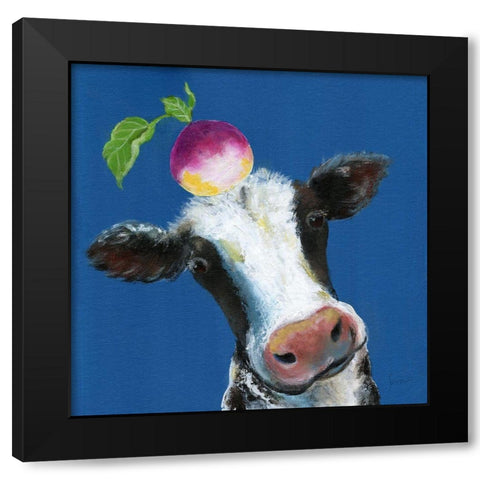 Playful Nature I Black Modern Wood Framed Art Print with Double Matting by Tava Studios