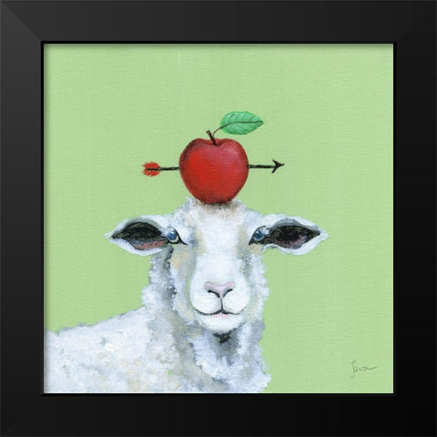 Playful Nature III Black Modern Wood Framed Art Print by Tava Studios