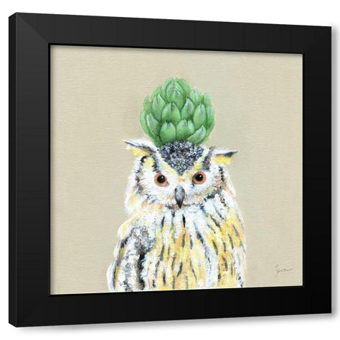 Playful Nature VI Black Modern Wood Framed Art Print with Double Matting by Tava Studios