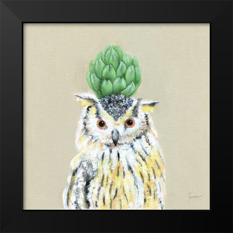 Playful Nature VI Black Modern Wood Framed Art Print by Tava Studios