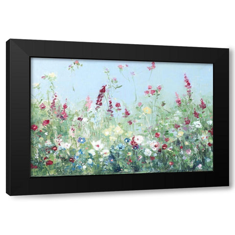 Sweet Summer Meadow Black Modern Wood Framed Art Print by Swatland, Sally